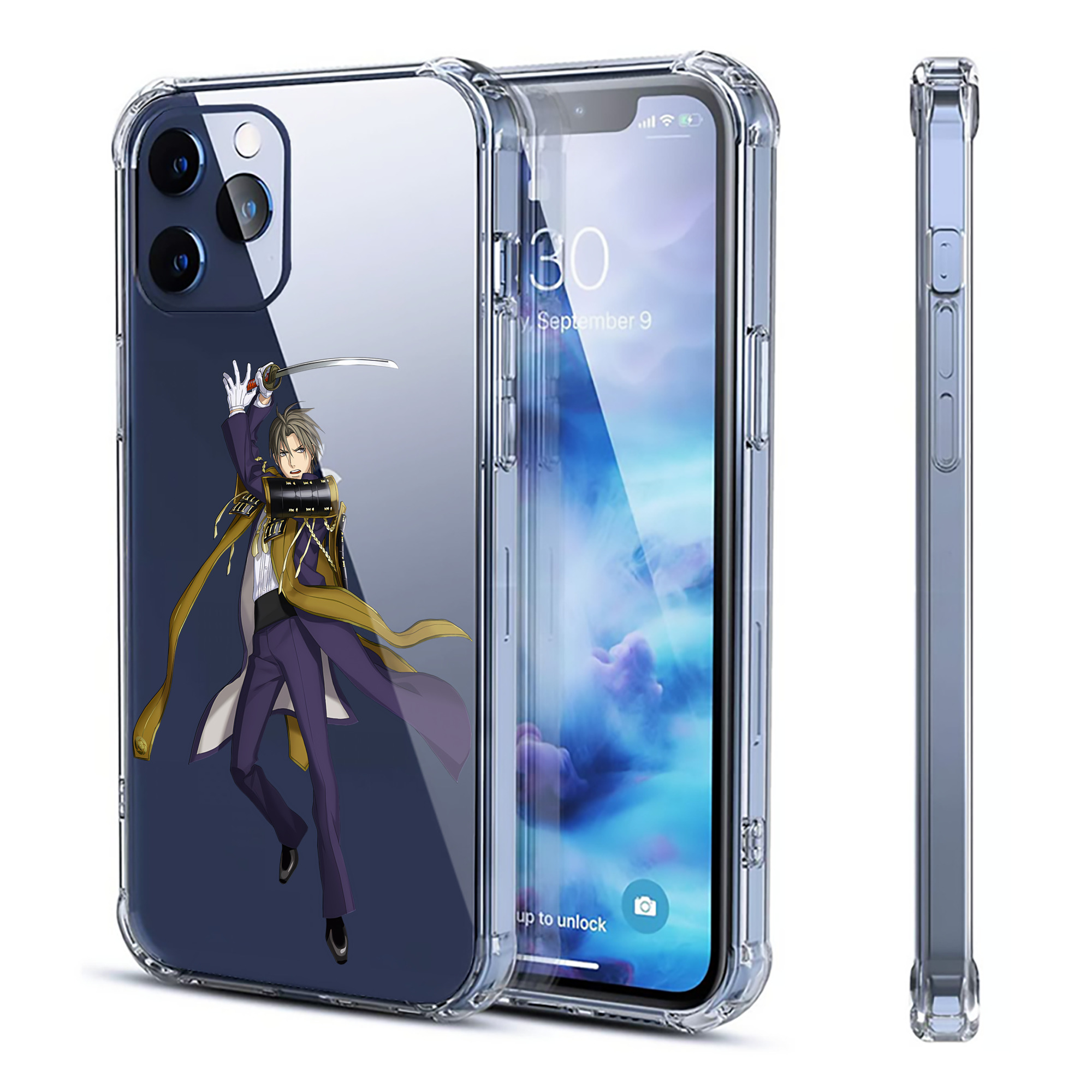 （画像用） 刀剣乱舞 Touken Ranbu 【iPhone 12シリーズ対応】透明スマホケース（クリアソフトケース）